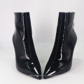 2019 Ladies Shoes Patent Genuine Leather Ankle A105 Women Pencil Heels Boots